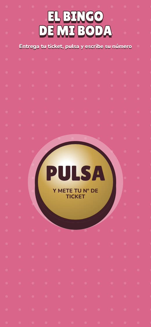 Tablet del puesto con el botón «Pulsa»